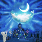 مصباح إسقاط نجوم رائد فضاء بلوتوث مع ريموت - Projecteur Galaxie Astronaute Bluetooth avec Télécommande