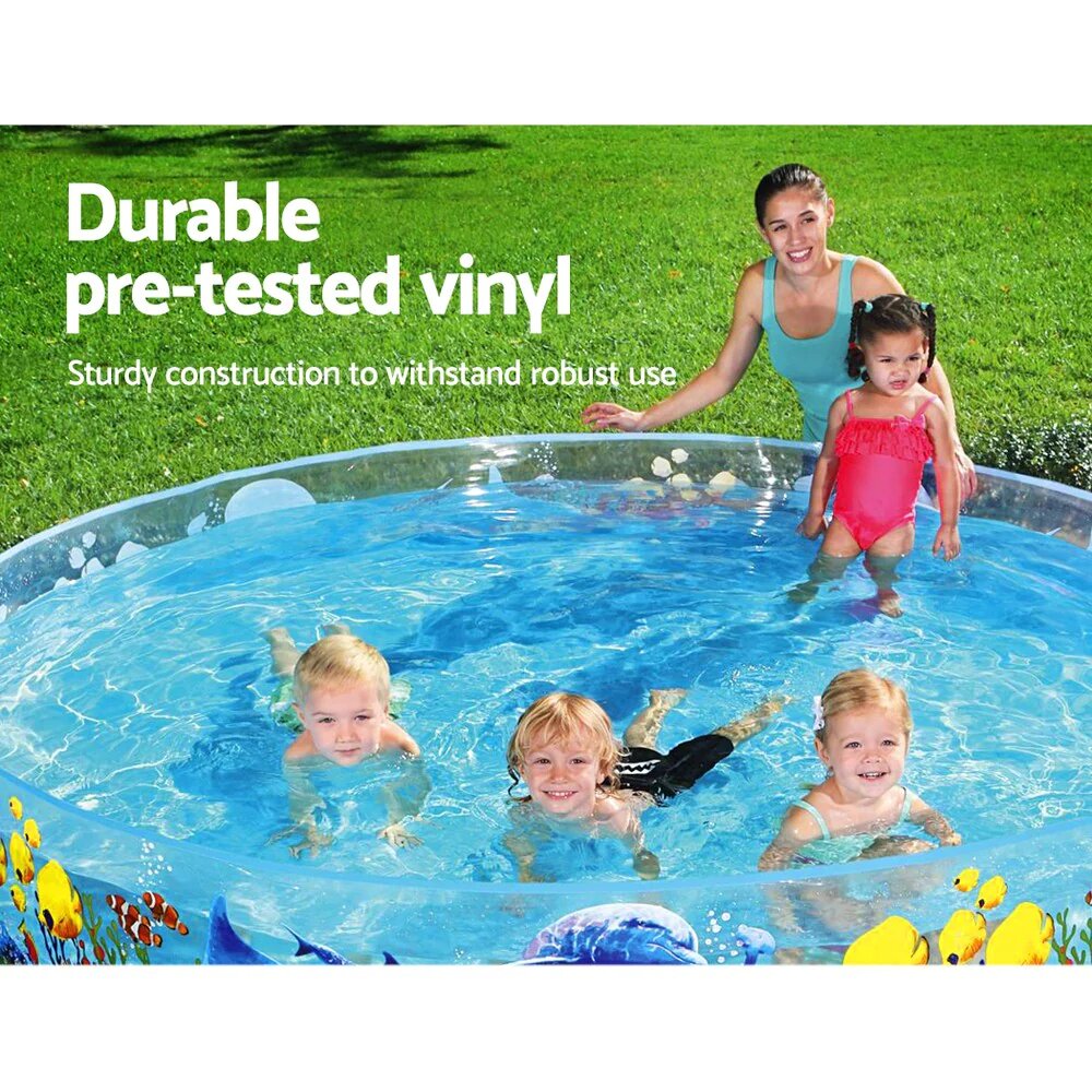 مسبح أطفال دائري أكواريوم فينيل/PVC شفاف 183x38 سم Bestway 55030 - Piscine Ronde Enfant Aquarium Vinyle/PVC Transparente 183x38cm Bestway 55030