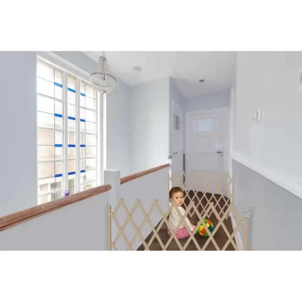 حاجز أمان خشبي قابل للتمديد للأطفال - حماية فعالة - Barrière de Sécurité Enfant en Bois Pliable & Extensible - Quickdz Shop