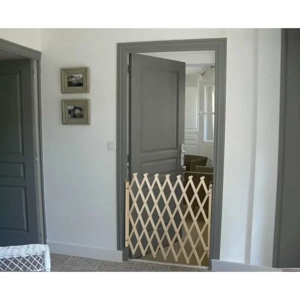 حاجز أمان خشبي قابل للتمديد للأطفال - حماية فعالة - Barrière de Sécurité Enfant en Bois Pliable & Extensible - Quickdz Shop