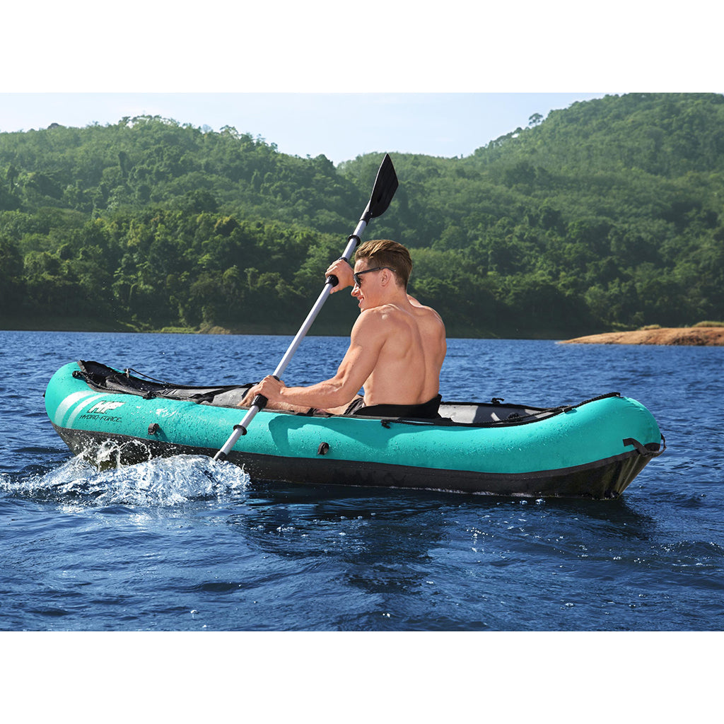 كاياك Bestway Hydro-Force Ventura فردي مع مضخة ومجداف ومقعد - 130 كغ - Kayak Gonflable Bestway Hydro-Force Ventura 1 Place avec Pompe, Rame et Siège - 130kg