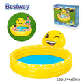 مسبح أطفال هوائي Bestway 53081 بتصميم إيموجي 165x144x69 سم | Quickdz Shop - Piscine Gonflable Enfants Bestway 53081 Motif Emoji 165x144x69cm | Quickdz Shop