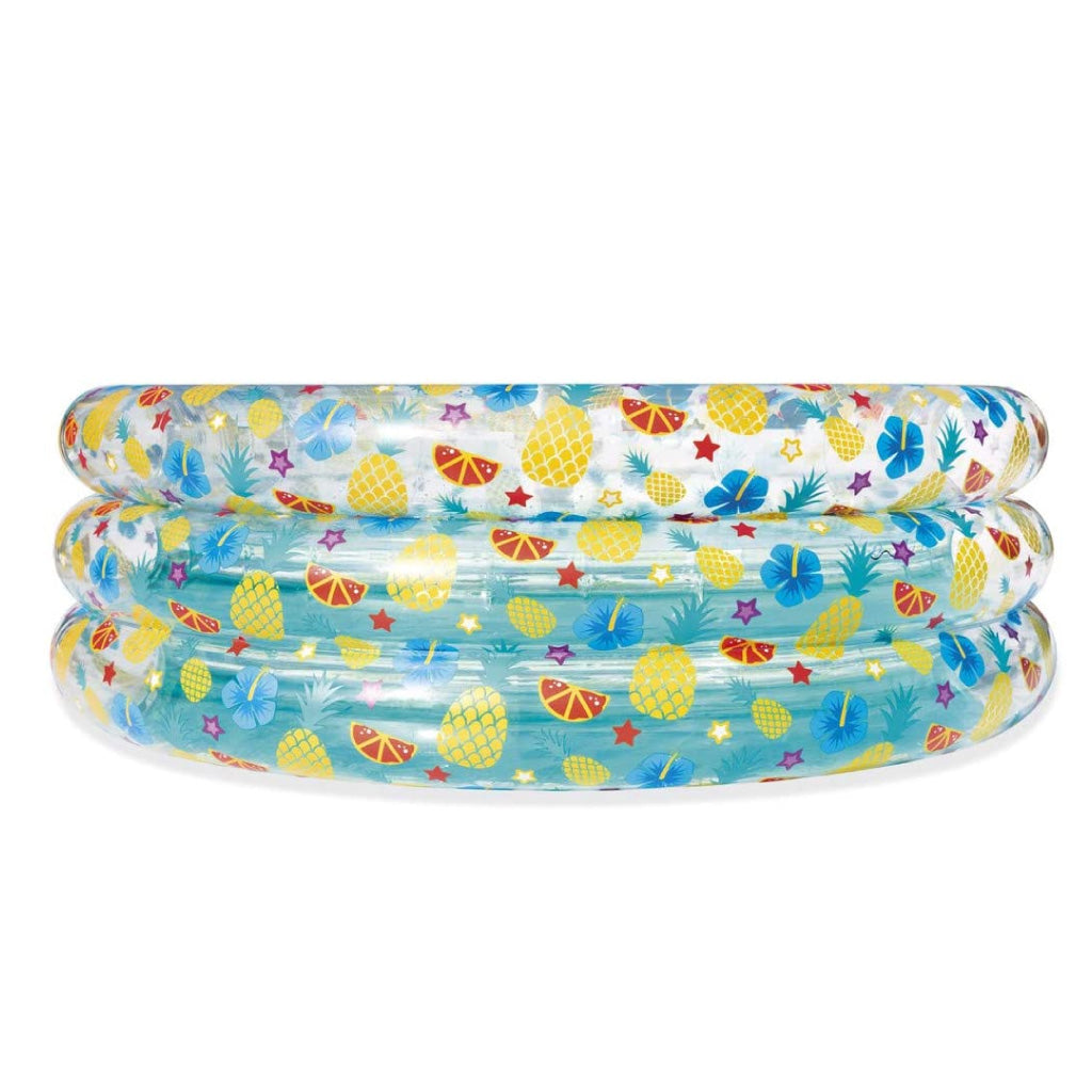 مسبح دائري قابل للنفخ 3 حلقات بتصميم فواكه للأطفال Bestway 51048 - Piscine Ronde Gonflable 3 Anneaux Fruits Enfants Bestway 51048