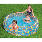مسبح دائري قابل للنفخ 3 حلقات بتصميم فواكه للأطفال Bestway 51048 - Piscine Ronde Gonflable 3 Anneaux Fruits Enfants Bestway 51048