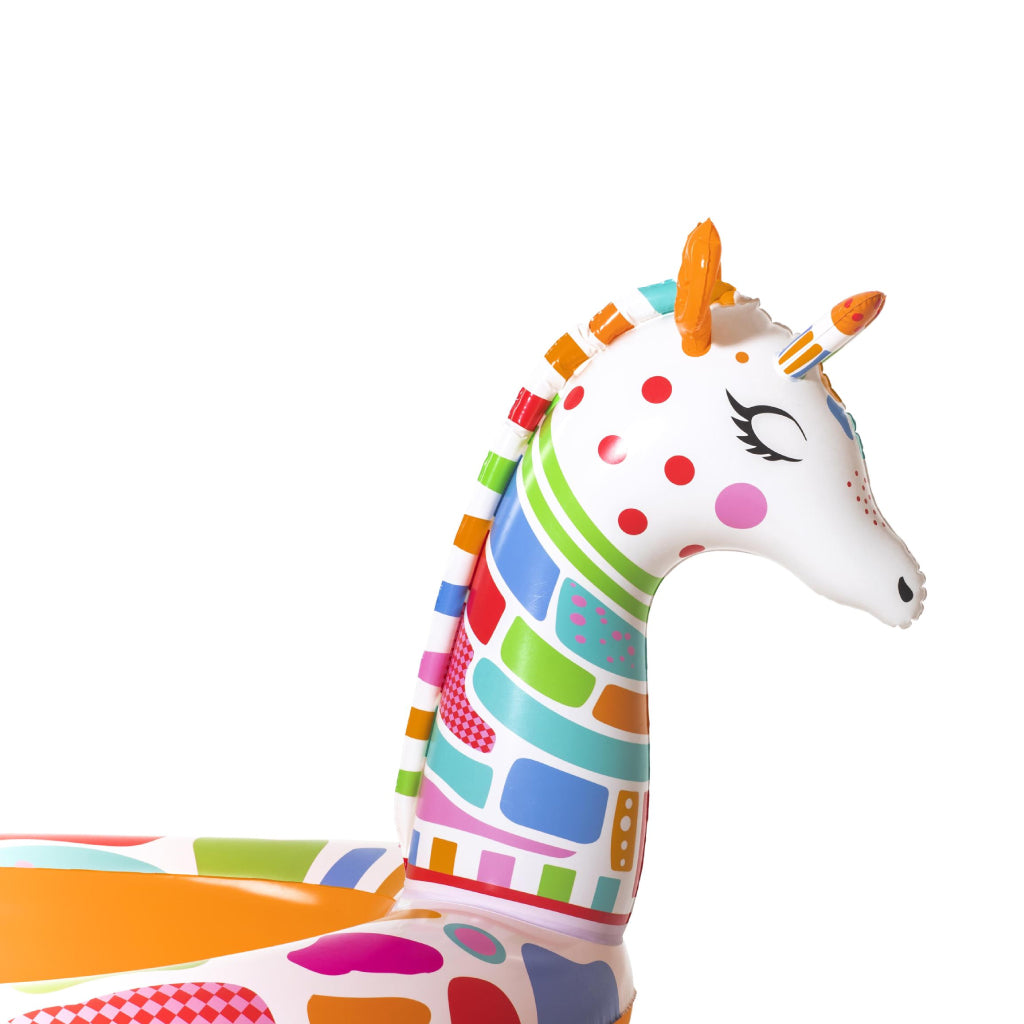مسبح أطفال دائري قابل للنفخ زرافة مع رشاش ماء Bestway 53089 - Piscine Gonflable Ronde Girafe Enfants avec Arroseur Bestway 53089