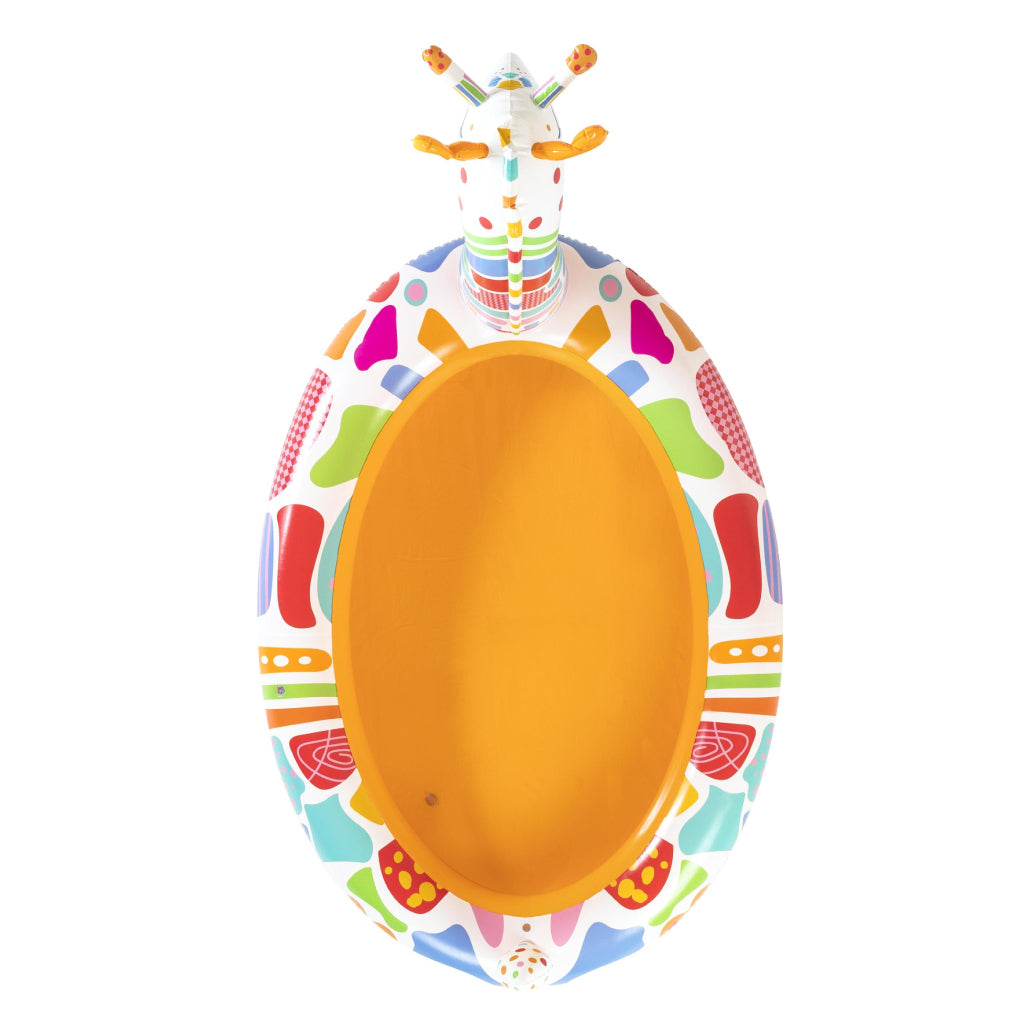 مسبح أطفال دائري قابل للنفخ زرافة مع رشاش ماء Bestway 53089 - Piscine Gonflable Ronde Girafe Enfants avec Arroseur Bestway 53089