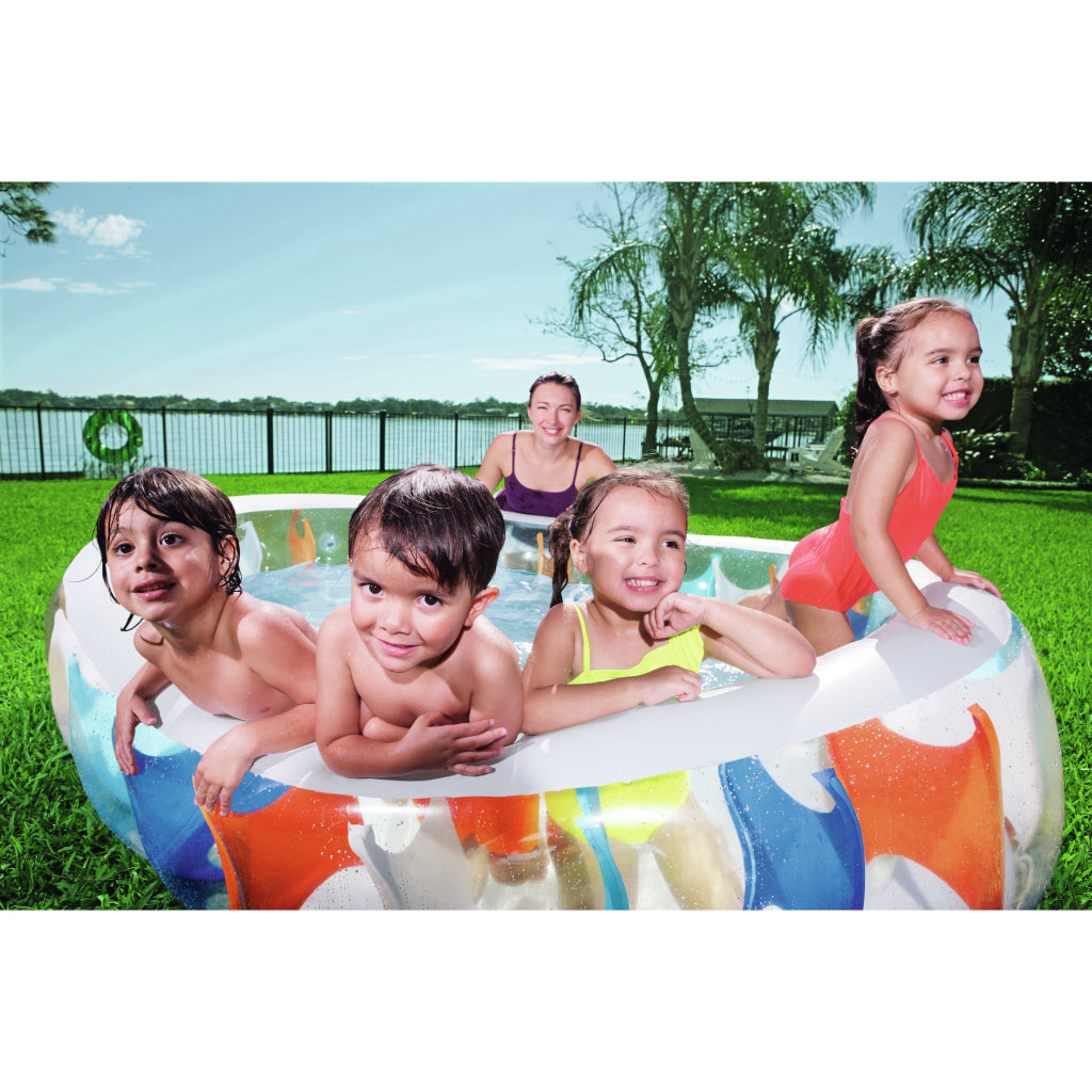 مسبح بيضاوي قابل للنفخ Bestway 54066 - Piscine Gonflable Ovale Familiale Bestway 54066