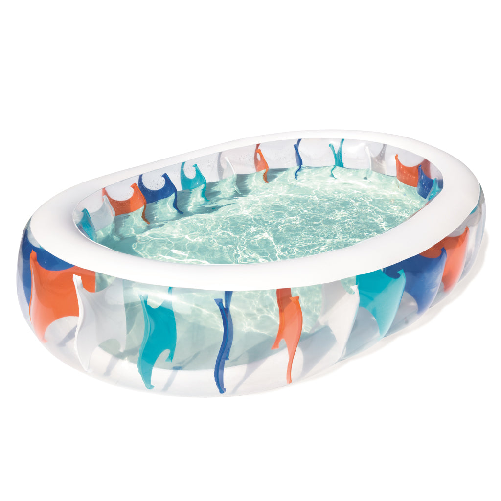 مسبح بيضاوي قابل للنفخ Bestway 54066 - Piscine Gonflable Ovale Familiale Bestway 54066