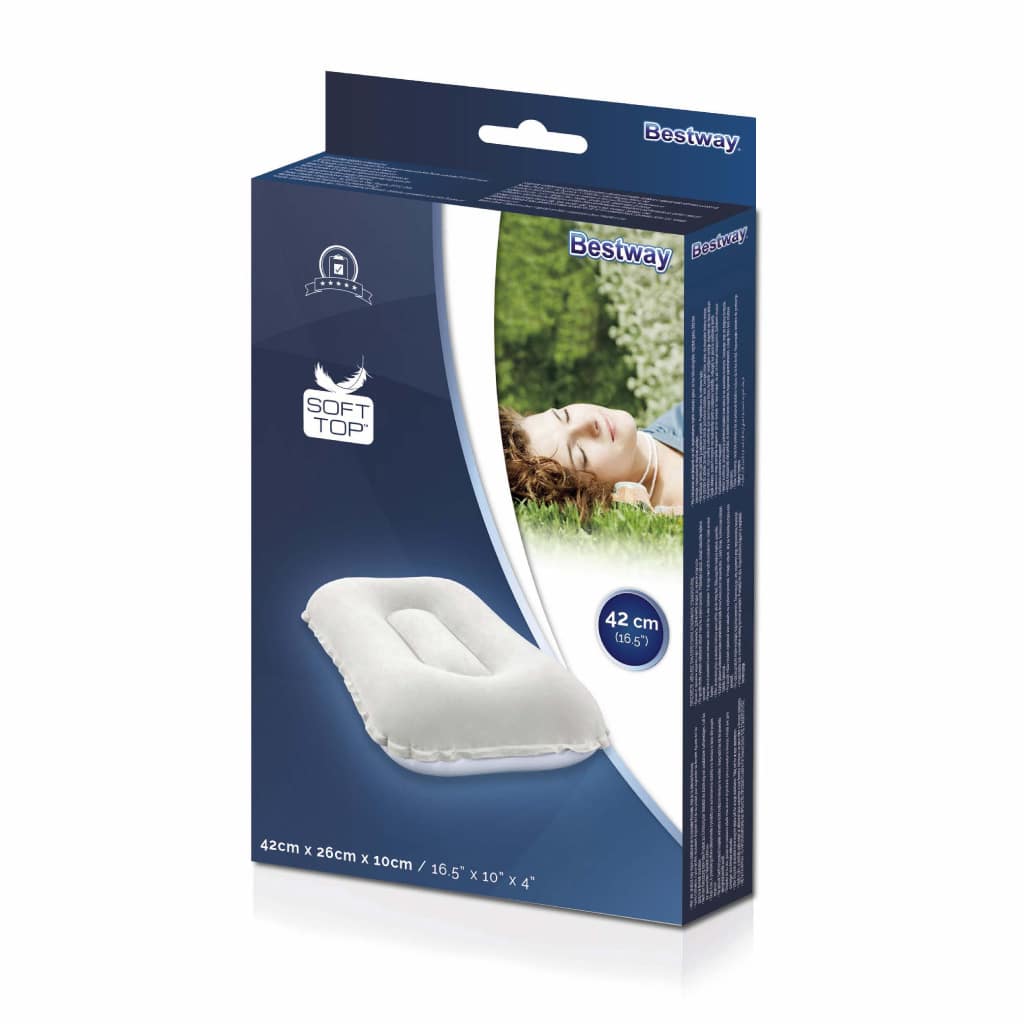 وسادة هوائية مريحة للتخييم والسفر Bestway 67121 - Oreiller Gonflable Confortable Camping & Voyage Bestway 67121