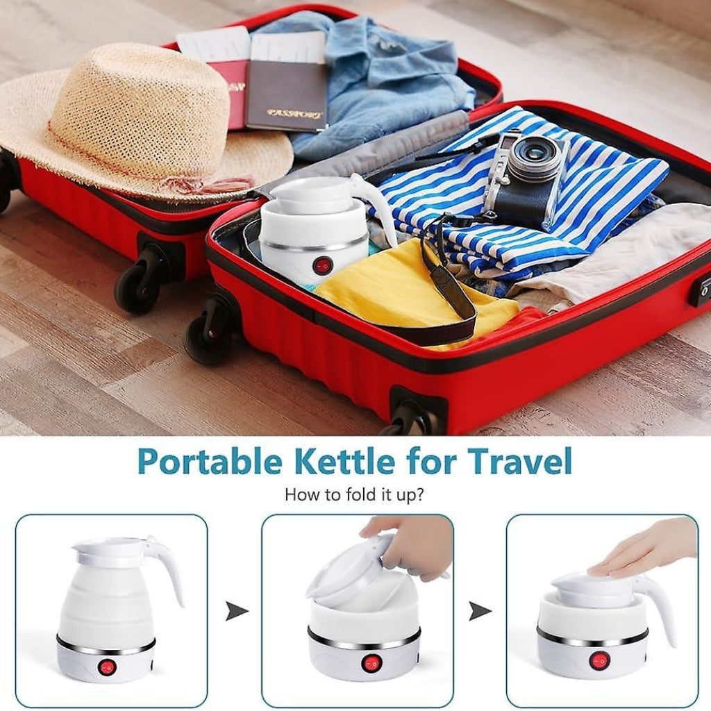Bouilloire électrique pliable en silicone ,portable Avec indicateur de mise hors tension غلاية كهربائية قابلة للطي محمولة سيليكون