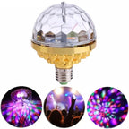 لمبة حفلات LED دوارة متعددة الألوان ديسكو - Lampe de Fête LED Rotative Multicolore Disco