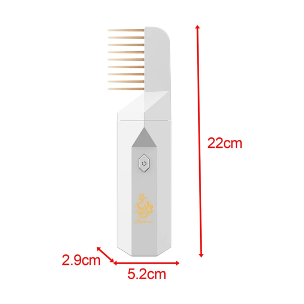 مبخرة شعر إلكترونية ومشط 2 في 1 – بخور رمضان - Brûleur d'encens électronique et peigne à cheveux 2-en-1 – Bukhoon Ramadan