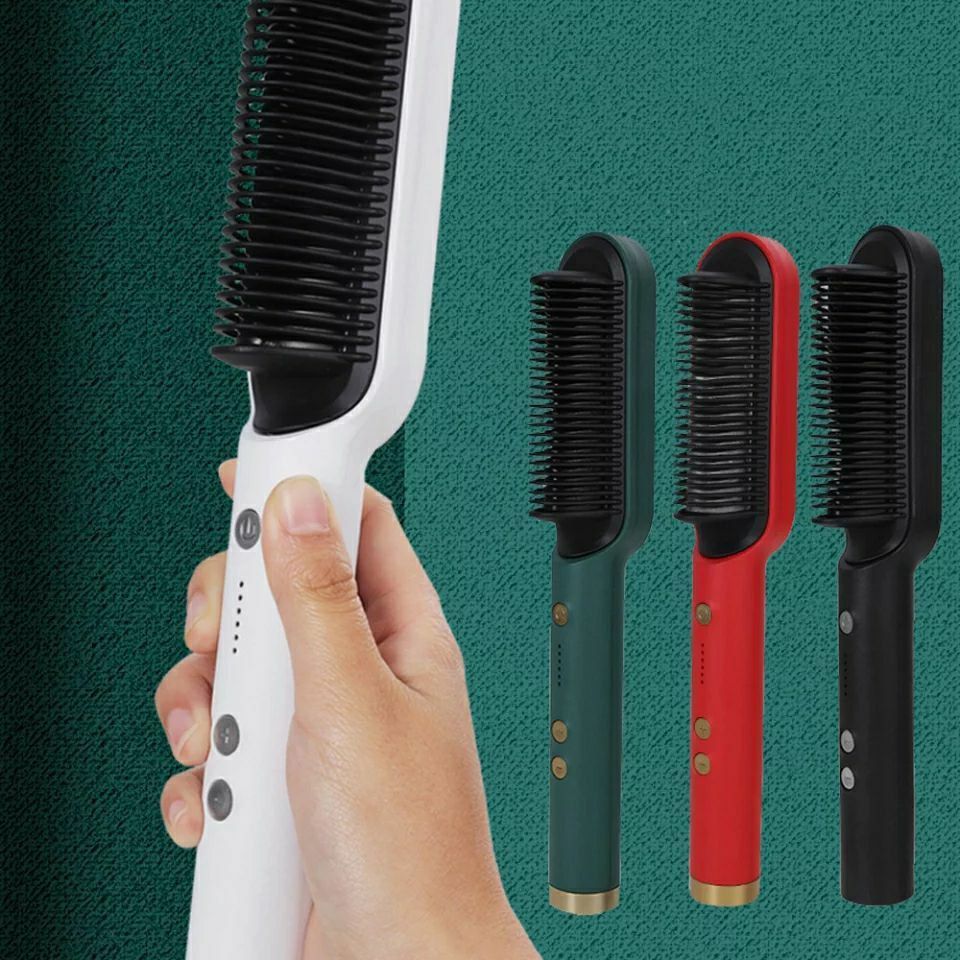 فرشاة فرد الشعر السيراميك HQT-909B – 6 مستويات حرارة 360° - Brosse Lissante Chauffante Céramique HQT-909B – 6 Niveaux de Chaleur 360°