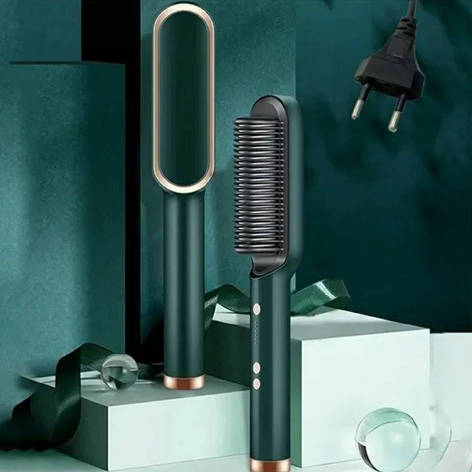 فرشاة فرد الشعر السيراميك HQT-909B – 6 مستويات حرارة 360° - Brosse Lissante Chauffante Céramique HQT-909B – 6 Niveaux de Chaleur 360°