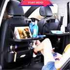 منظم المقعد الخلفي للسيارة جلد أسود - Quickdz Shop - Organisateur Siège Arrière Voiture Cuir Noir - Quickdz Shop