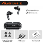Écouteurs sans fil Bluetooth 5 couleur noir DUNTH DU-T152