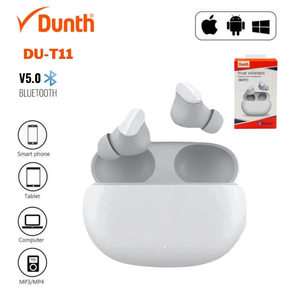 سماعات بلوتوث لاسلكية DUNTH DU-T11 5.0 مع علبة شحن Type-C - Écouteurs Bluetooth Sans Fil DUNTH DU-T11 5.0 avec Boîtier de Charge Type-C