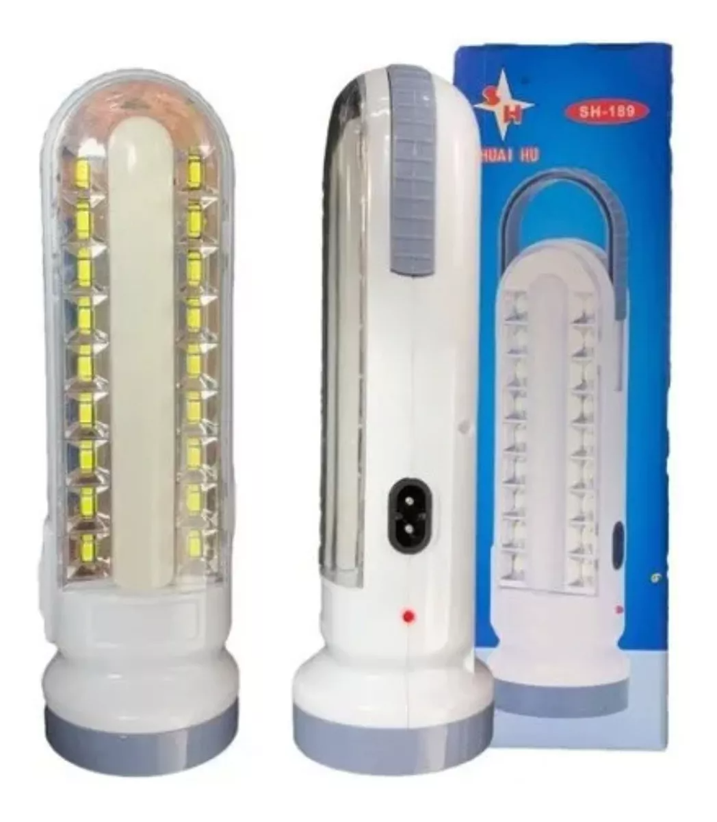 مصباح كشاف LED شمسي قابل للشحن USB SH-189-2 - Lampe Torche LED Solaire Rechargeable USB SH-189-2