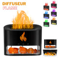 Diffuseur d'huiles essentielles flamme avec des roches de sel de cristal 250ML - موزع روائح الزيوت العطرية باللهب مع صخور الملح الكريستالي 250 مل