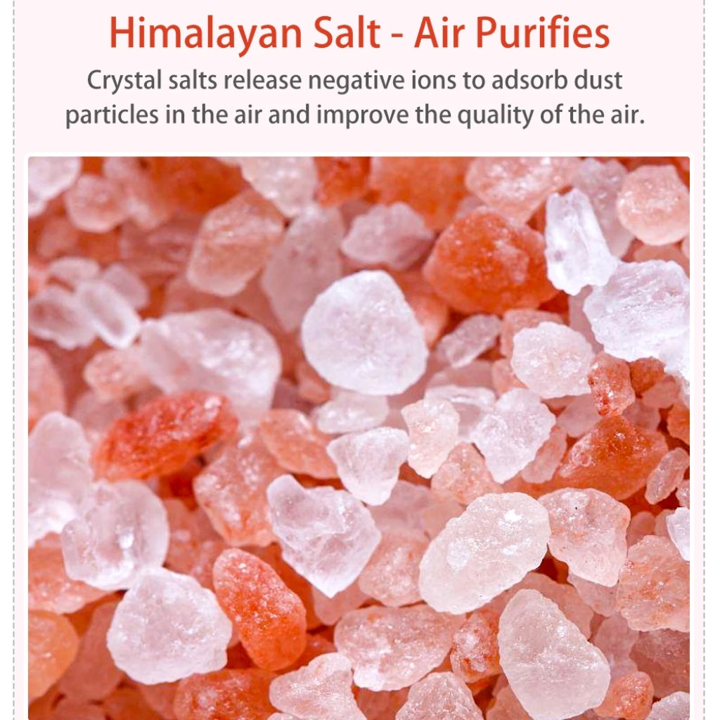 Diffuseur d'huiles essentielles flamme avec des roches de sel de cristal 250ML - موزع روائح الزيوت العطرية باللهب مع صخور الملح الكريستالي 250 مل