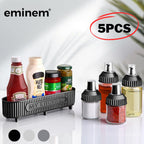 Eminem Ensemble de cuisine 5 Pcs en verre pour épices et huiles