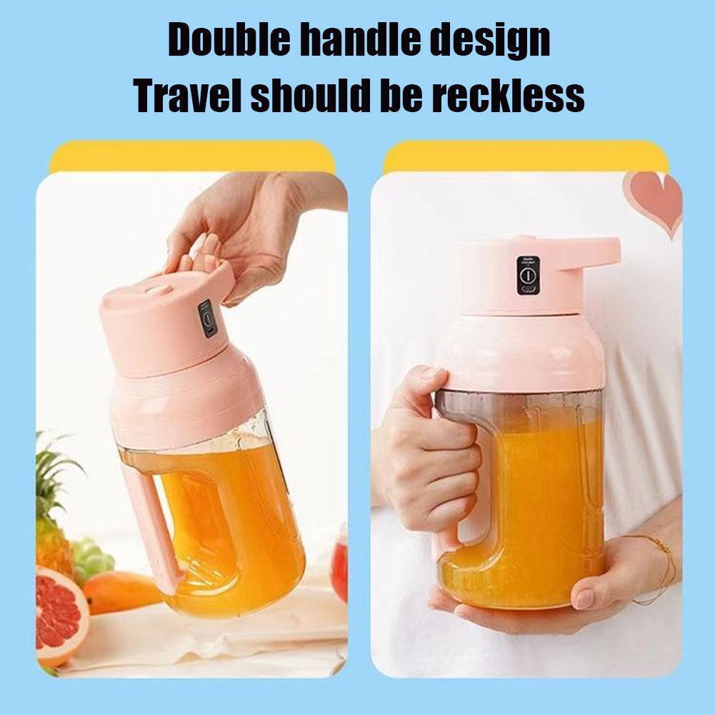 عصارة عصير طازج محمولة كهربائية 1500 مل قابلة للشحن - Extracteur de Jus Frais Portable Électrique 1500ml Rechargeable