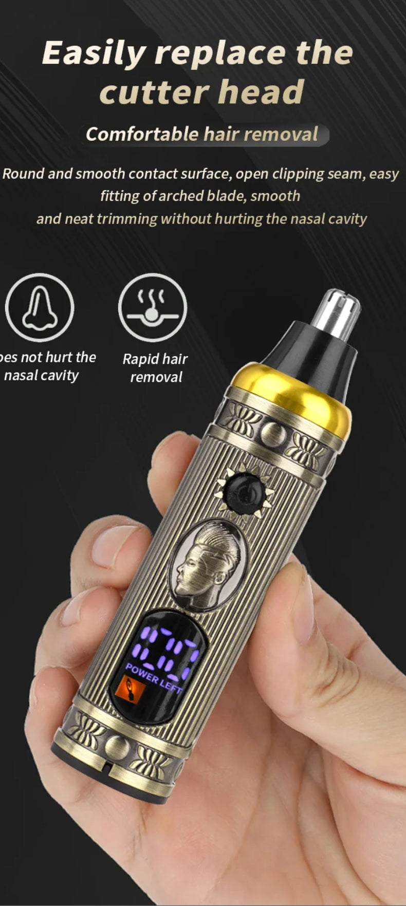 ماكينة حلاقة احترافية 3 في 1 مقاومة للماء USB - Rasoir Professionnel Multifonction 3-en-1 Étanche USB