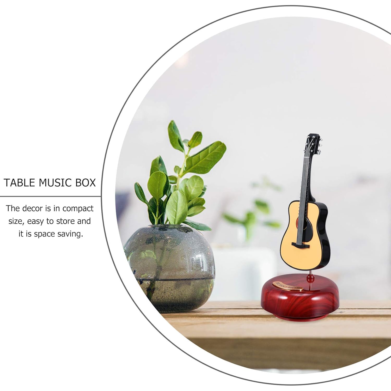 جيتار صغير صندوق موسيقي | ديكور منزلي أنيق - Mini Guitare Boîte à Musique Rétro | Décoration Élégante