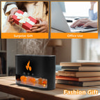 Diffuseur d'huiles essentielles flamme avec des roches de sel de cristal 250ML - موزع روائح الزيوت العطرية باللهب مع صخور الملح الكريستالي 250 مل