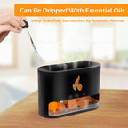 Diffuseur d'huiles essentielles flamme avec des roches de sel de cristal 250ML - موزع روائح الزيوت العطرية باللهب مع صخور الملح الكريستالي 250 مل