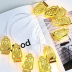 Guirlande lumineuse Fawanis de Ramadan 1.6 M / 10PCS - أضواء زينة رمضانية من فوانيس