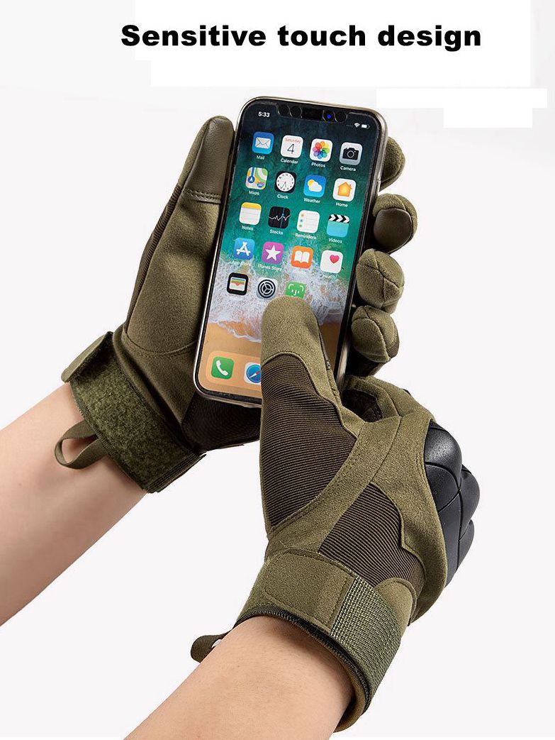قفازات تكتيكية عسكرية للدراجات النارية كاملة الأصابع - Gants Tactiques Militaires Moto Doigt Complet