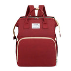 حقيبة حفاضات وسرير أطفال 3 في 1 قابلة للطي - Sac à dos à langer 3-en-1 pliable avec lit bébé