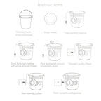 غسالة توربو صغيرة محمولة بالموجات فوق الصوتية USB - Quickdz Shop - Mini Machine à Laver Portable Ultrasons USB 2-en-1 - Quickdz Shop