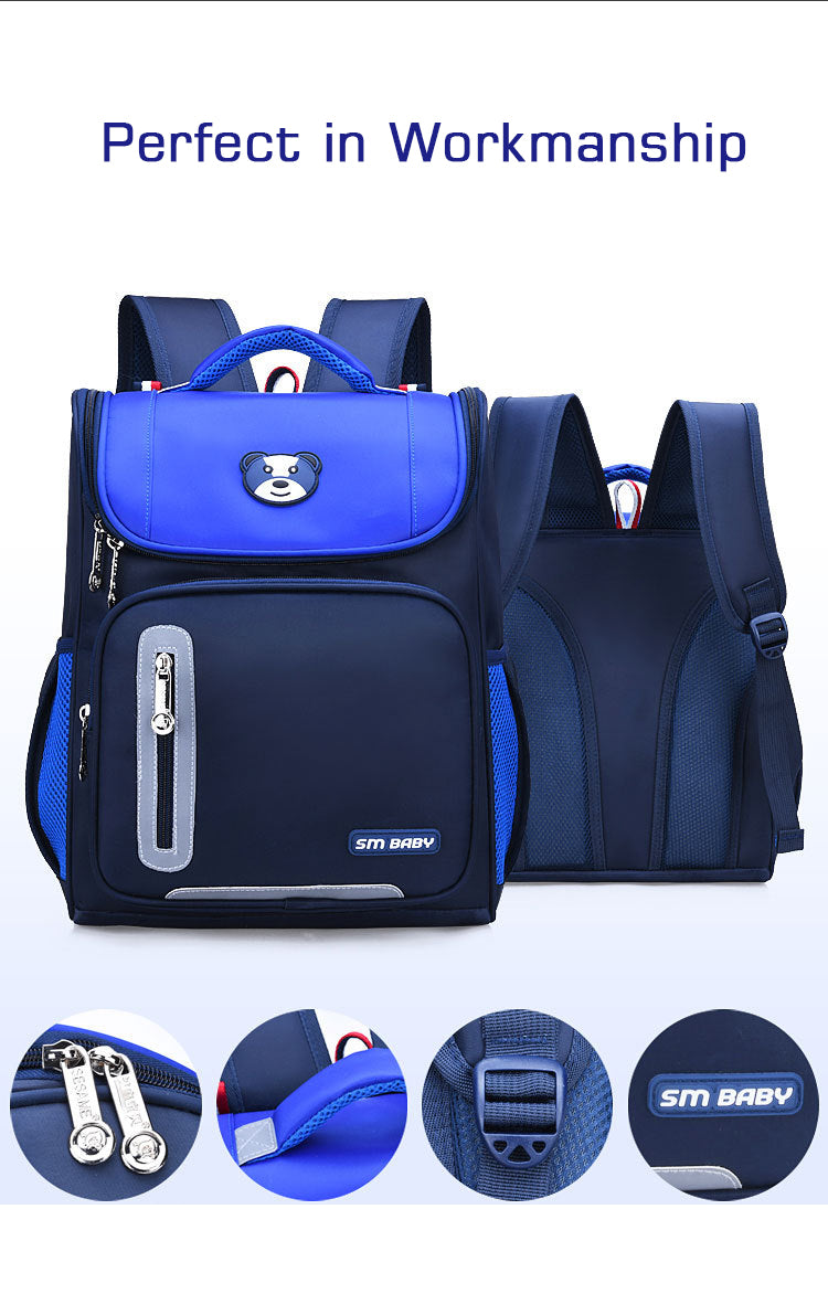 حقيبة ظهر مدرسية ابتدائية طبية للأولاد والبنات - مقاومة للماء - Sac à Dos Orthopédique École Primaire Garçon Fille Étanche