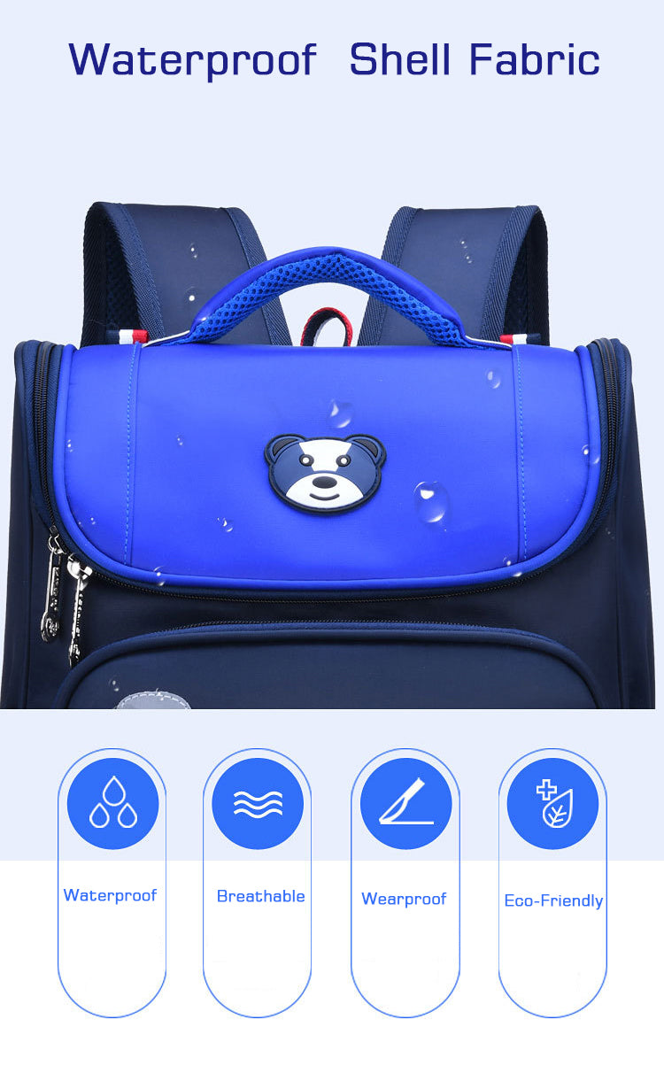 حقيبة ظهر مدرسية ابتدائية طبية للأولاد والبنات - مقاومة للماء - Sac à Dos Orthopédique École Primaire Garçon Fille Étanche