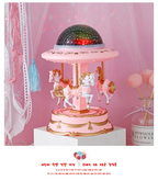 صندوق موسيقى دوار مع جهاز عرض نجوم - Quickdz Shop - Boîte à Musique Carrousel Lumineuse avec Projecteur Étoiles - Quickdz Shop