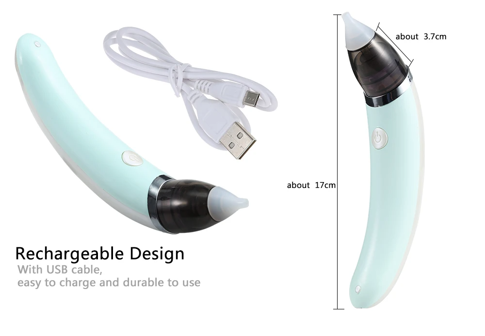 شفاطة الأنف الكهربائية للطفل 2 أحجام - Mouche Nez Aspirateur Nasal Électrique Bébé 2 Embouts