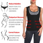 صدرية تعرق نسائية بتأثير الساونا - Débardeur de Sudation Effet Sauna Femme