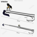 Serrure antivol Standard de frein et volant rétractable double crochet En Acier Inoxydable - قفل مضاد للسرقة فرامل وعجلة قيادة من الفولاذ المقاوم للصدأ