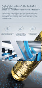 ماكينة حلاقة صغيرة احترافية مقاومة للماء قابلة للشحن HW-T8 - Mini Rasoir Professionnel Étanche Rechargeable HW-T8 Acier