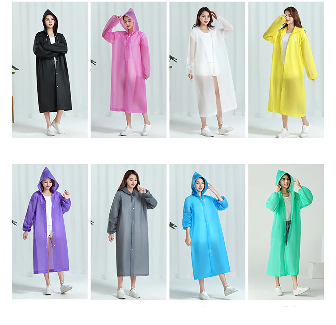 Manteau imperméable à capuche transparent, léger et réfléchissant,