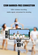 ميكروفون K11 لاسلكي كليب للتسجيل (أندرويد/آيفون) - Microphone Cravate Sans Fil K11 pour Enregistrement Audio Vidéo (Android/iPhone)