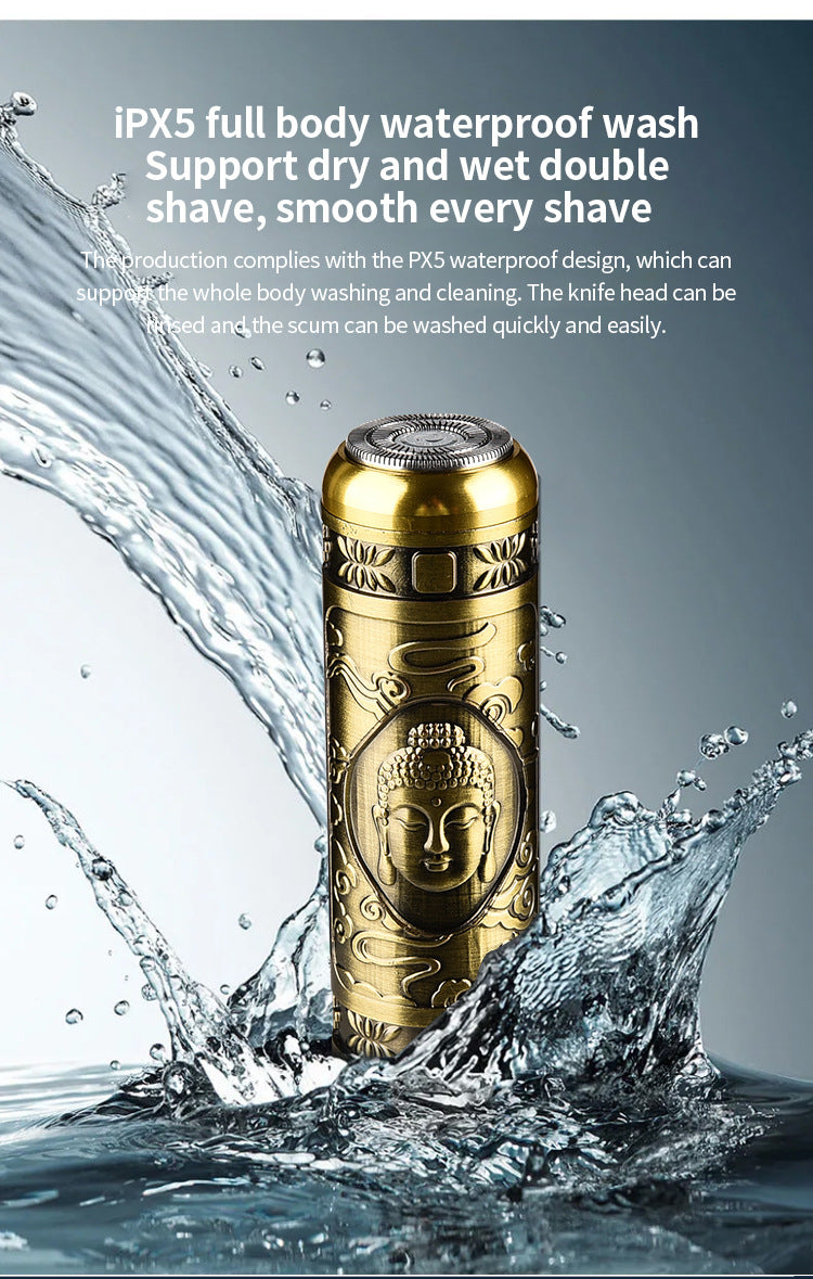 ماكينة حلاقة صغيرة احترافية مقاومة للماء قابلة للشحن HW-T8 - Mini Rasoir Professionnel Étanche Rechargeable HW-T8 Acier