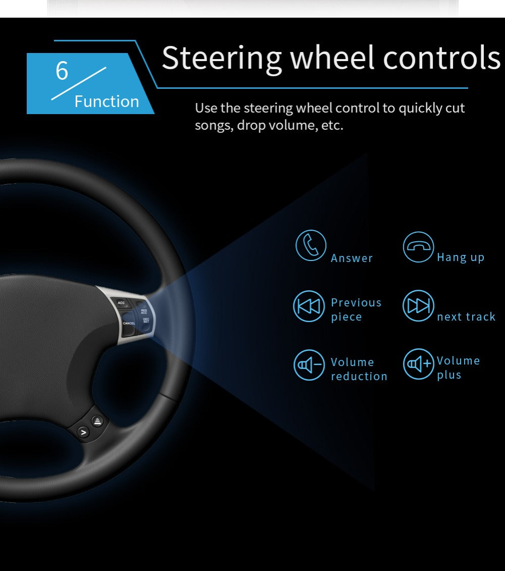 مشغل DVD للسيارة بشاشة لمس 7 بوصة بلوتوث USB AUX SD - Quickdz Shop - Autoradio DVD MP5 Tactile 7" Bluetooth USB AUX SD - Quickdz Shop