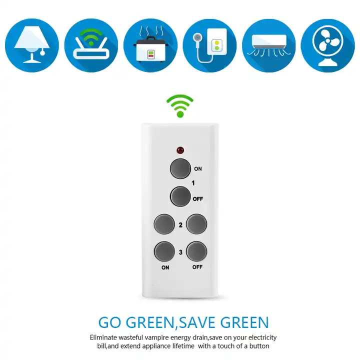 مقبس كهرباء ذكي لاسلكي مع ريموت تحكم عن بعد - Prise Intelligente Sans Fil avec Télécommande