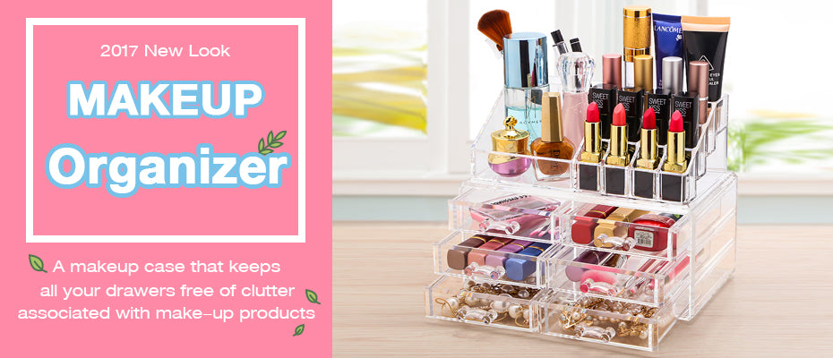 منظم مكياج أكريليك شفاف - Organisateur de maquillage acrylique transparent