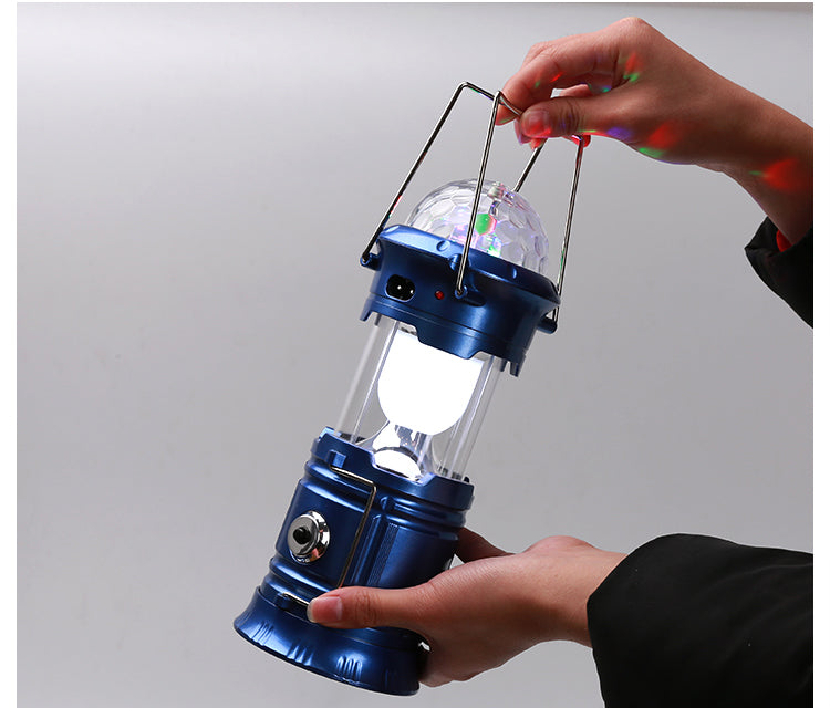 مصباح تخييم 3 في 1 قابل للطي متعدد الوظائف - Lampe de camping 3-en-1 multifonction rechargeable