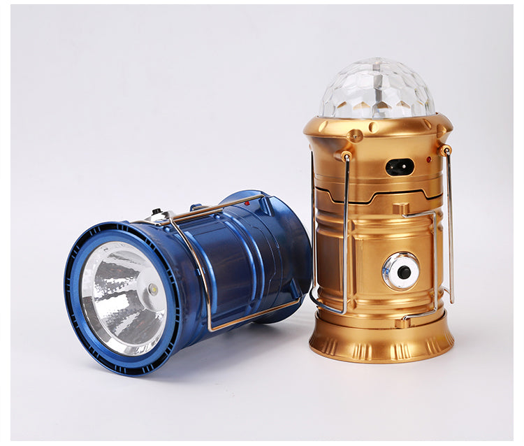 مصباح تخييم 3 في 1 قابل للطي متعدد الوظائف - Lampe de camping 3-en-1 multifonction rechargeable