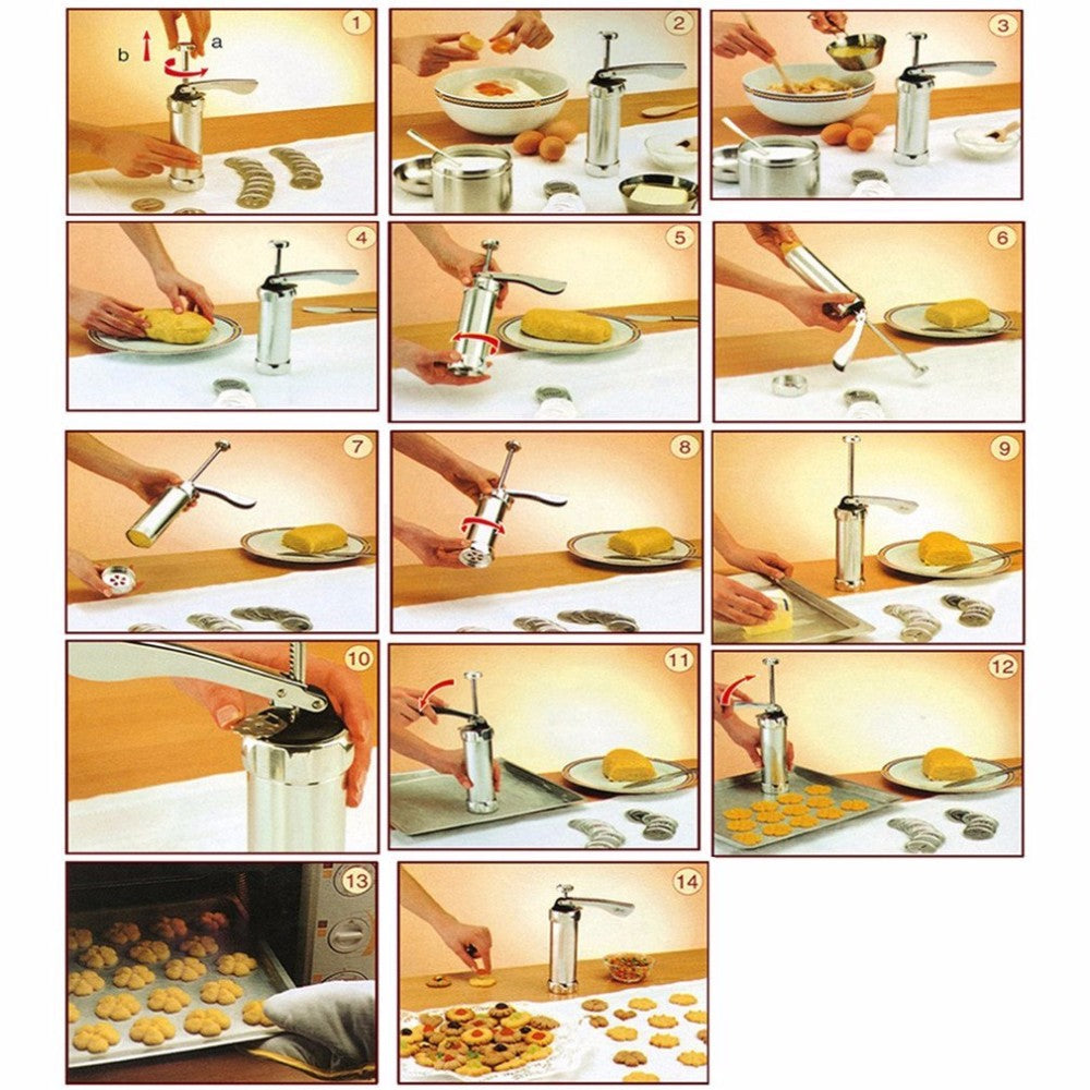 مجموعة قوالب بسكويت ستانلس ستيل BSQUIT-ML - Kit Emporte-pièces Biscuits Inox BSQUIT-ML